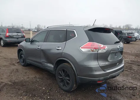 2016 Nissan Rogue Sv из США, поврежденный, VIN KNMAT2MT3GP669795